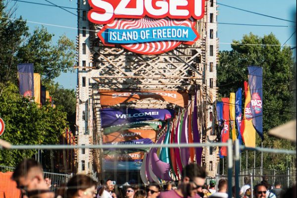 Entrance to Obuda Island, Sziget Festival